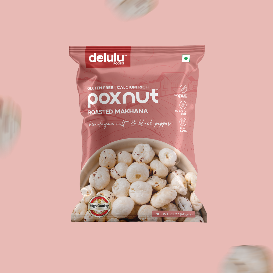 Poxnut™ Roasted Makhana – Himalayan Salt & Black Pepper