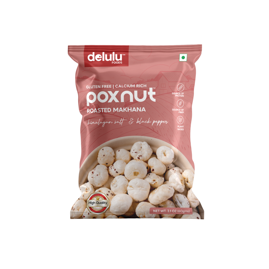 Poxnut™ Roasted Makhana – Himalayan Salt & Black Pepper