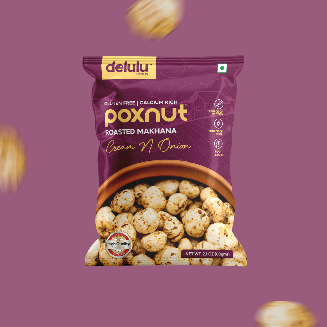 Poxnut™ Roasted Makhana – Cream & Onion