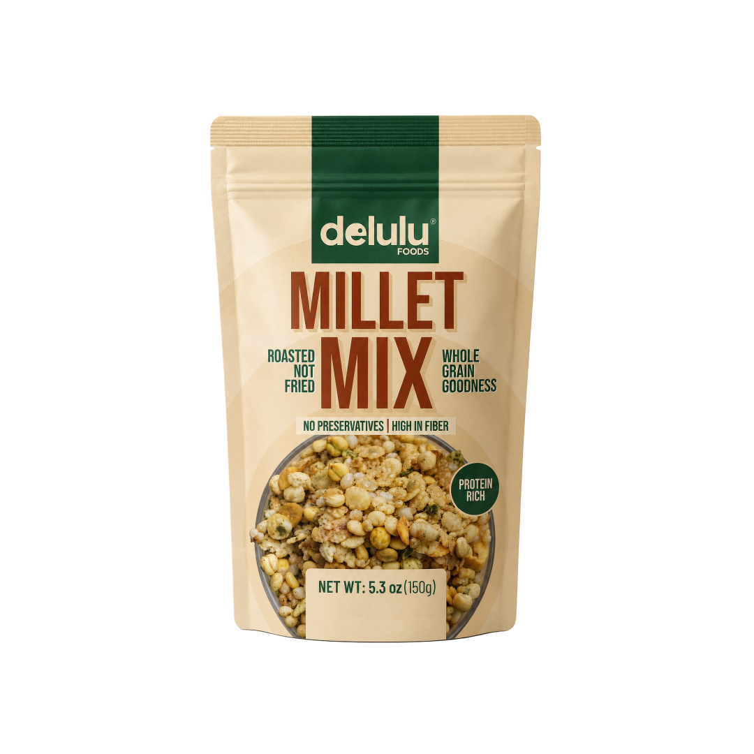Delulu Millet Mix – Roasted Whole Grain Snack Mix