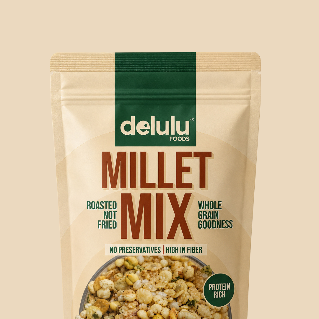 Delulu Millet Mix – Roasted Whole Grain Snack Mix