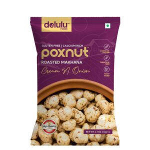 Delulu Poxnut Cream & Onion Roasted Makhana | Gluten free